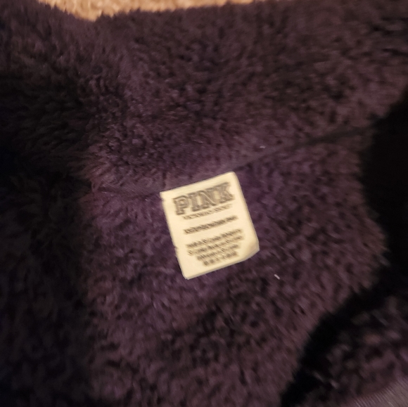 Vs PINK sherpa full zip hoodie NWOT - Picture 2 of 2